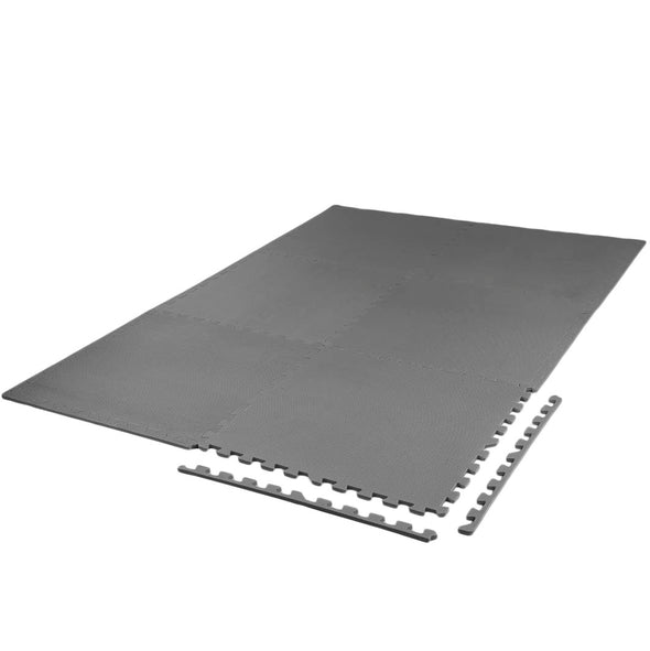 Xspec 100 Sq Ft EVA Interlocking Foam Mat Floor Exercise Gym Charcoal Grey (CL_XSP804902) - Alt Image 1