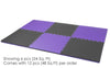 Xspec 1" Extra Thick Reversible EVA Foam Gym Mats 12 pcs 48 Sq Ft, Black/Purple (CL_XSP804927) - Alt Image 4