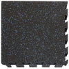 Xspec 8mm 5/16" Thick 16 Sq Ft Rubber Gym Mat Flooring Interlocking Rubber Tile 4 pcs, Blue Black (CL_XSP804944) - Alt Image 5
