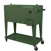 Home Aesthetics Green Retro 80Qt Quart Rolling Cooler Ice Chest Patio Outdoor Portable Hunter Army (CL_HOM502906) - Alt Image 2