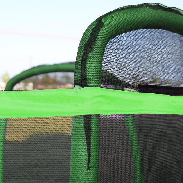 Clevr 7 Ft. Trampoline Bounce Jump Safety Enclosure Net W/ Spring Pad Round (CL_CRS805404) - Alt Image 7