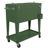 Home Aesthetics Green Retro 80Qt Quart Rolling Cooler Ice Chest Patio Outdoor Portable Hunter Army (CL_HOM502906) - Alt Image 1