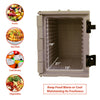 PartyHut 82 QT Insulated Food Pan Carrier Front Loading Food Warmer with Wheels, Brown (CL_PTH504501) - Alt Image 2