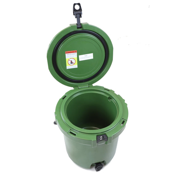 Xspec 5 Gallon Rotomolded Beverage Cooler Dispenser Outdoor Ice Bucket, Army Green (CL_XSP503821) - Alt Image 3