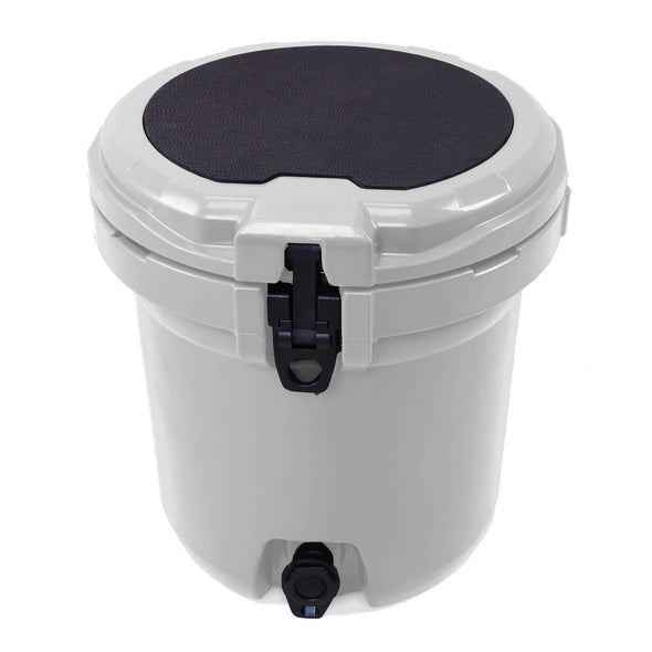 Xspec 5 Gallon Rotomolded Beverage Cooler Dispenser Outdoor Ice Bucket, Cool Grey (CL_XSP503822) - Alt Image 9