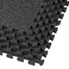 Xspec 1/2" Thick 48 Sq Ft Rubber Top EVA Foam Gym Mats 12 pcs, Grey Black (CL_CRS804931) - Main Image