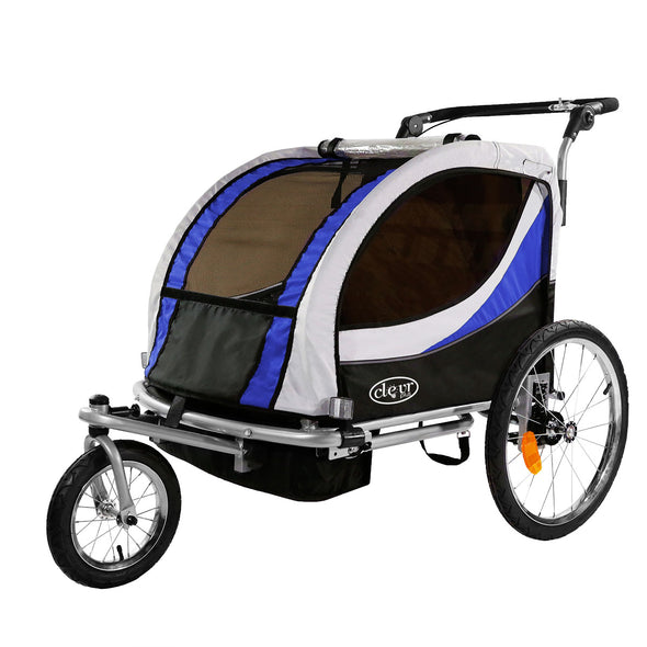 ClevrPlus Blue  Deluxe Child Trailer/ Bicycle Jogger (CL_CLP802605) - Main Image