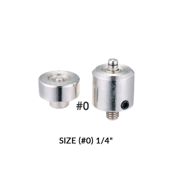 Clevr Hand Press Grommet Machine Threaded Die Replacement (Size #0) 1/4" (CL_CRS200305) - Alt Image 1