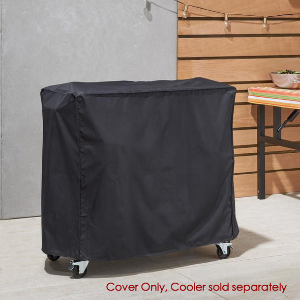 Clevr Cooler Cart Cover, Fits Most 80 Quart Rolling Ice Chest Black Water Resistant (CL_CRS502908) - Main Image