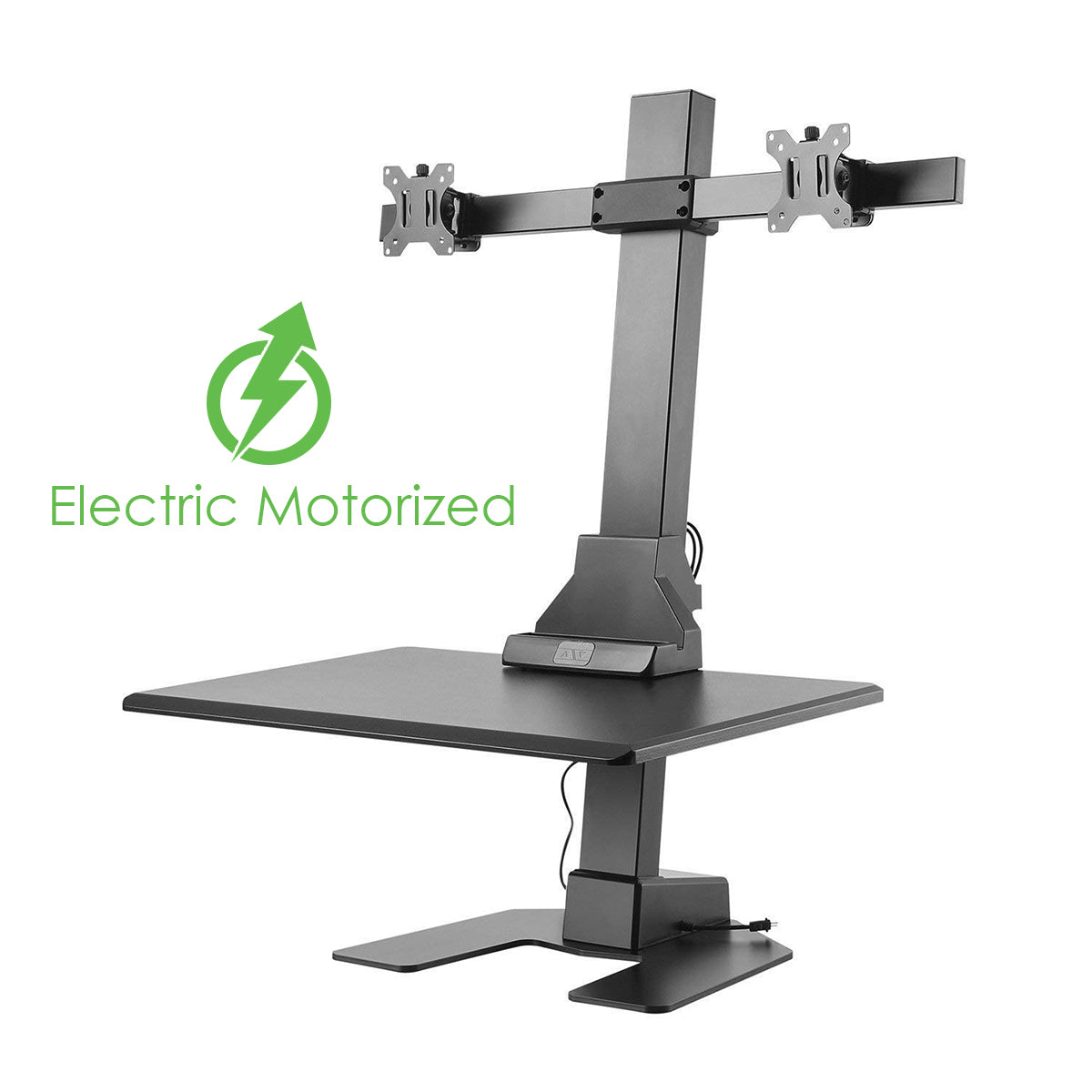 Automatic Riser Stand AdvanceUp Electric Auto Standing Desk Converter Riser with Dual Monito ...