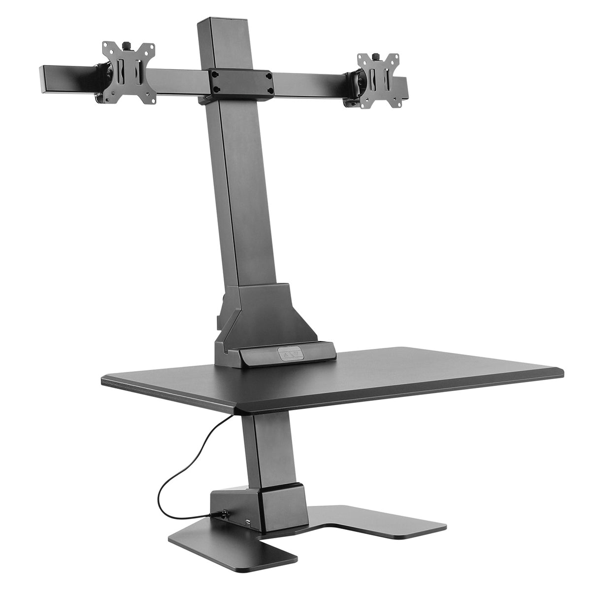 Automatic Riser Stand AdvanceUp Electric Auto Standing Desk Converter Riser with Dual Monito ...
