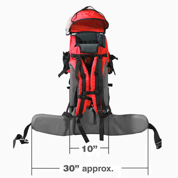 ClevrPlus Hiking Child Carrier Backpack Cross Country, Red (CL_CRS600201) - Alt Image 7