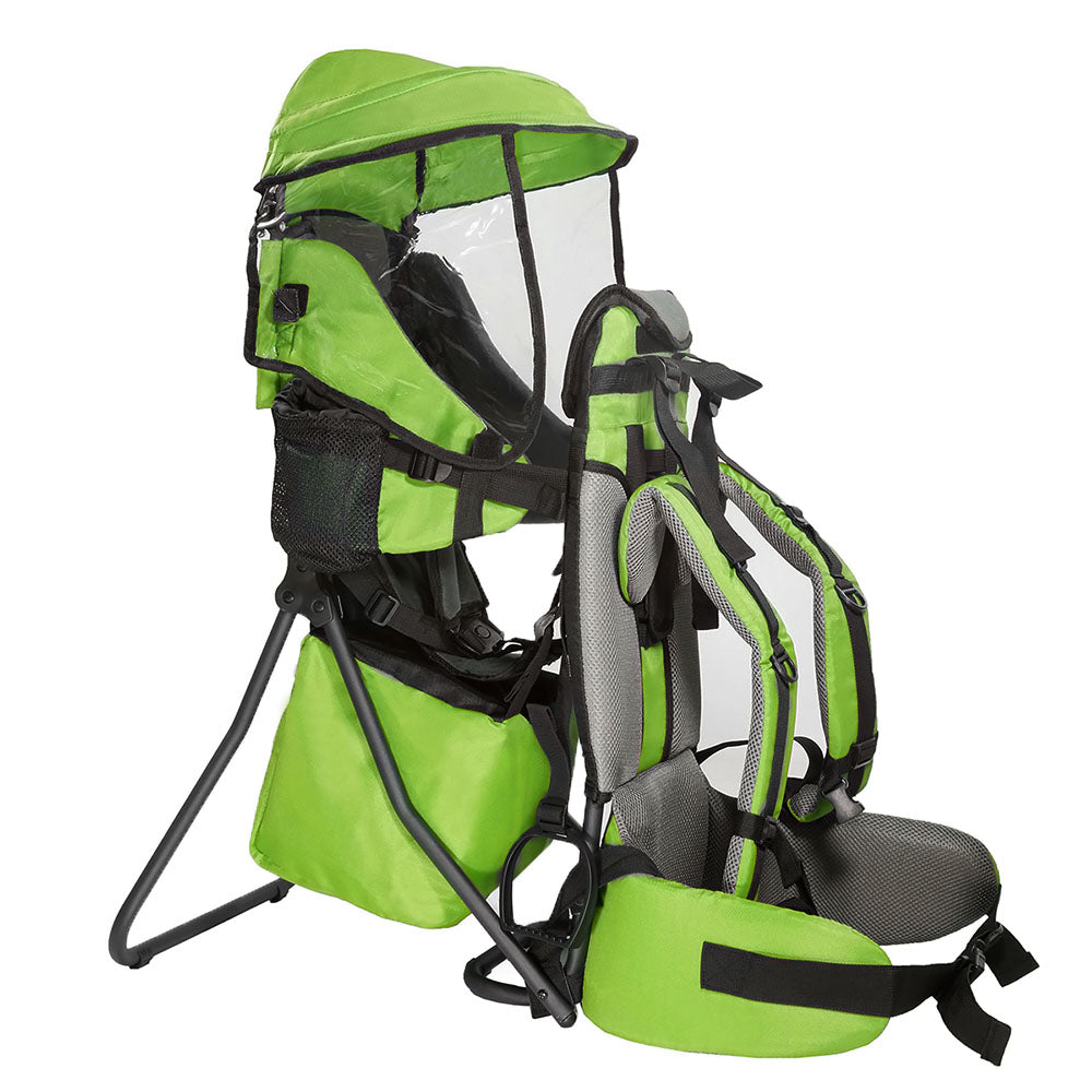 ClevrPlus Hiking Child Carrier Backpack Cross Country, Green