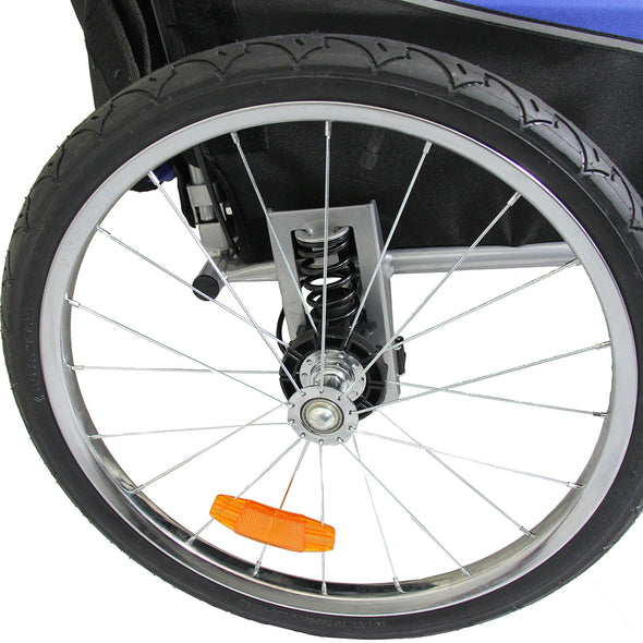 ClevrPlus Blue  Deluxe Child Trailer/ Bicycle Jogger (CL_CLP802605) - Alt Image 9