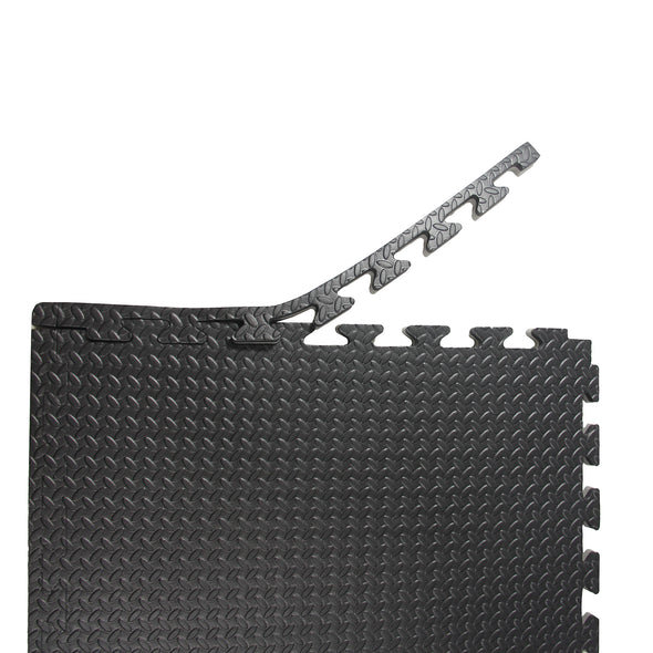 Xspec 1" Extra Thick Reversible EVA Foam Gym Mats 12 pcs 48 Sq Ft, Black & Grey (CL_XSP804913) - Alt Image 9