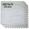 Home Aesthetics White Wood Grain Interlocking EVA Foam Floor Mats (100 Sq. Ft. - 25 pcs) (CL_HOM804923) - Main Image