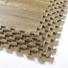 Home Aesthetics Natural Brown Wood Grain Interlocking EVA Foam Floor Mats (100 Sq. Ft. - 25 pcs) (CL_HOM804928) - Alt Image 2