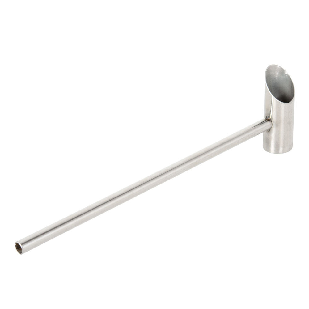 Large Stainless Steel Sugar Spoon For Cotton Candy Machine - 12.6" Long Handle, 1.26" Spoon Diameter