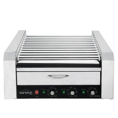 PartyHut Commercial 30 Hot Dog 11 Roller Grill Cooker Warmer Hotdog Machine (CL_PTH201716) - Main Image