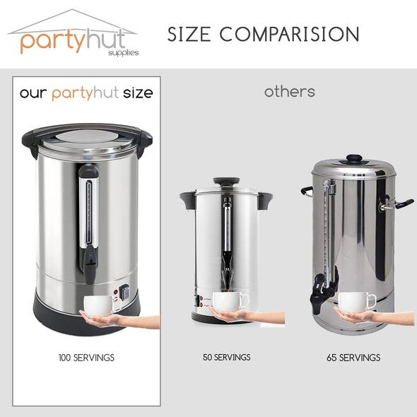 PartyHut Commercial 100-Cup Extra Large Size Coffee Maker Brewing Broiler for events (CL_PTH201718) - Alt Image 2