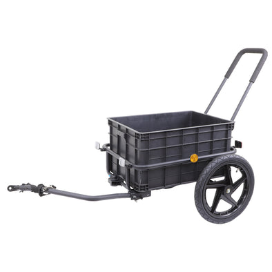Xspec 2-in-1 Bike Cargo Trailer Pushcart with Tow Hitch and Removable Handlebar (CL_XSP802621) - Main Image