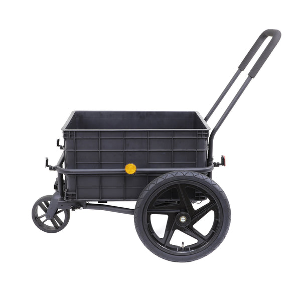 Xspec 2-in-1 Bike Cargo Trailer Pushcart with Tow Hitch and Removable Handlebar (CL_XSP802621) - Alt Image 2