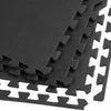 Xspec 3/8" Thick 100 Sq Ft EVA Foam Floor Exercise Gym Mats 25 pcs, Black (CL_XSP804901) - Main Image
