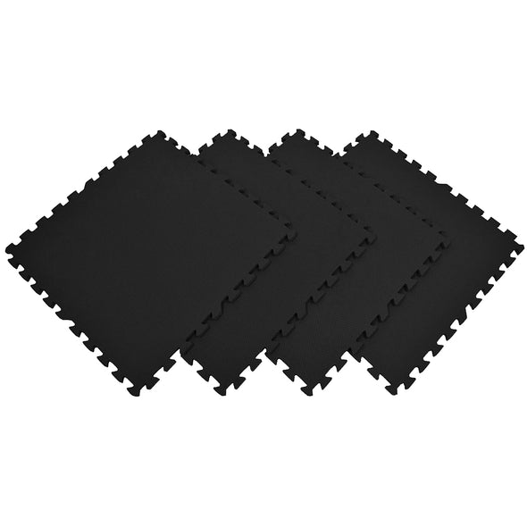 Xspec 3/8" Thick 100 Sq Ft EVA Foam Floor Exercise Gym Mats 25 pcs, Black (CL_XSP804901) - Alt Image 6