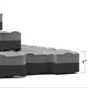 Xspec 1" Extra Thick Reversible EVA Foam Gym Mats 12 pcs 48 Sq Ft, Black & Grey (CL_XSP804913) - Alt Image 2