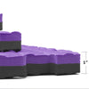 Xspec 1" Extra Thick Reversible EVA Foam Gym Mats 12 pcs 48 Sq Ft, Black/Purple (CL_XSP804927) - Alt Image 2