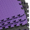 Xspec 1" Extra Thick Reversible EVA Foam Gym Mats 12 pcs 48 Sq Ft, Black/Purple (CL_XSP804927) - Alt Image 5