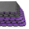 Xspec 1" Extra Thick Reversible EVA Foam Gym Mats 12 pcs 48 Sq Ft, Black/Purple (CL_XSP804927) - Main Image