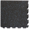 Xspec 8mm 5/16" Thick 24 Sq Ft Rubber Gym Mat Flooring Interlocking Tile 6 pcs, Blue Black (CL_XSP804942) - Alt Image 5