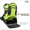 ClevrPlus Deluxe Lightweight Baby Backpack Child Carrier, Green (CL_CRS600204) - Alt Image 3