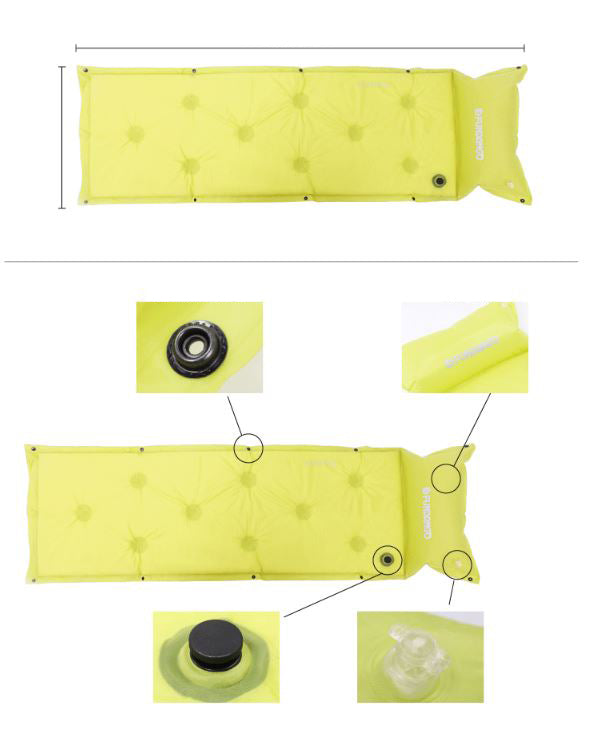 Fundango LOT 2X Self Inflating Mattress Air Mat for Sleeping Bag Pad Camping Green (CL_9M5001-Green_x2) - Alt Image 2