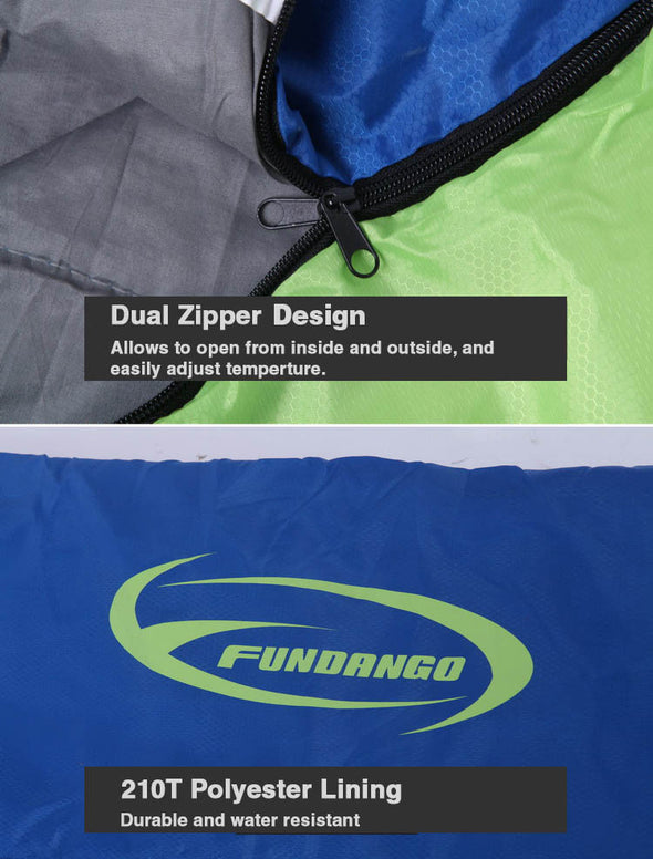 Fundango LOT X2 Adult Sleeping Bag With Carrying Bag (CL_9S4001_x2) - Alt Image 7