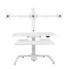 AdvanceUp Electric Automatic Standing Desk Converter Riser with Triple Monitor Mount, White (CL_ADV503608) - Alt Image 8
