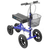 AllCure Quad Wheel All Terrain Foldable Medical Steerable Knee Walker Scooter Crutch Alternative, Blue (CL_ALC401133) - Main Image