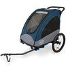 ClevrPlus Venturer Double Bicycle Baby Kid Child Trailer Bike Jogger/Stroller Folding, Midnight Blue (CL_CLP802610) - Main Image