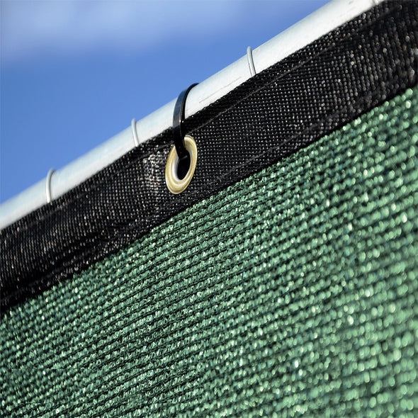 Home Aesthetics 6' x 50' Fence Windscreen Privacy Screen Cover, Green Mesh (CL_HOM200701) - Alt Image 3
