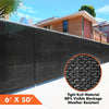 Home Aesthetics 6' x 50' Fence Windscreen Privacy Screen Cover, Black Mesh (CL_HOM200703) - Alt Image 4
