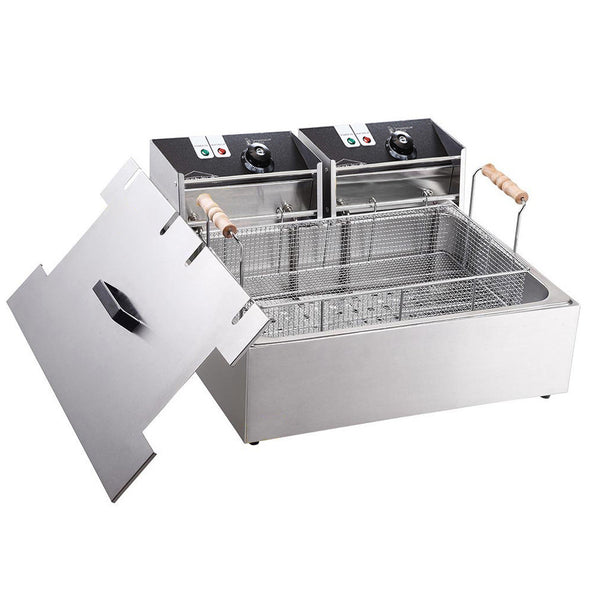 PartyHut Commercial Deep Fryer 110v 20 Liter Capacity Single Large Tank Design (CL_PTH201715) - Alt Image 1