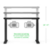 AdvanceUp Black 47" Dual Motor Electric Stand Up Office Desk with USB Port, Frame only (CL_CRS202301) - Alt Image 2