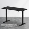 AdvanceUp Black 47" Dual Motor Electric Stand Up Office Desk with USB Port, Frame only (CL_CRS202301) - Alt Image 1