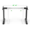 AdvanceUp Black 47" Dual Motor Electric Stand Up Office Desk with USB Port, Frame only (CL_CRS202301) - Alt Image 4