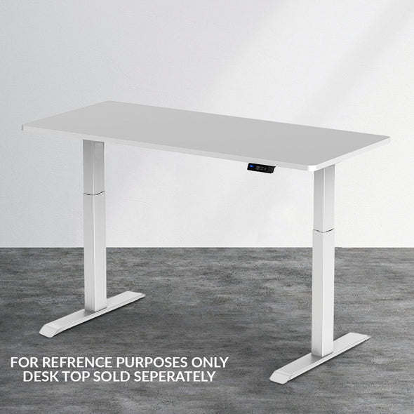 AdvanceUp White 47" Dual Motor Electric Stand Up Office Desk with USB Port, Frame only (CL_CRS202314) - Alt Image 2
