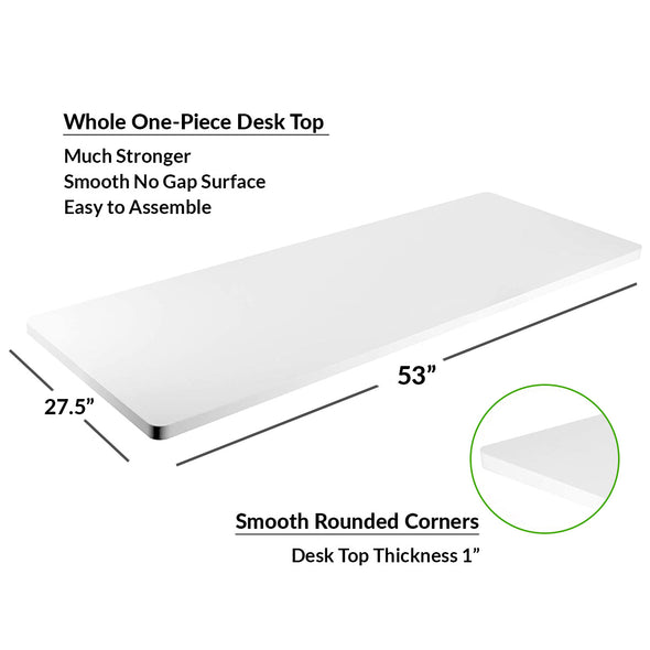 AdvanceUp Dual Motor Electric Standing Office Desk Adjustable Stand Up Workstation, Support 220 lbs, 47" Height and Memory Presets, White, Frame & Top Set (CL_CRS202314+202322) - Alt Image 2