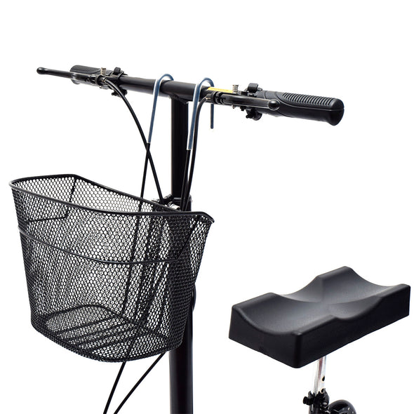 AllCure Foldable Medical Steerable Knee Walker Crutch Alternative, Silver (CL_ALC401101) - Alt Image 5