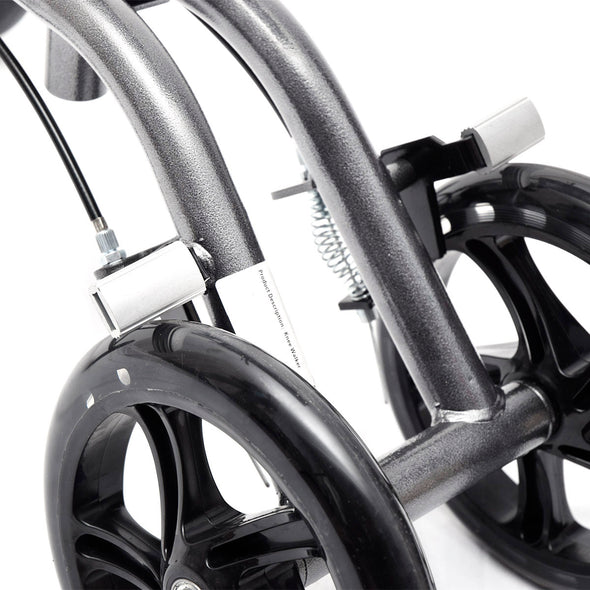 AllCure Foldable Medical Steerable Knee Walker Crutch Alternative, Silver (CL_ALC401101) - Alt Image 6