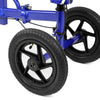 AllCure Quad Wheel All Terrain Foldable Medical Steerable Knee Walker Scooter Crutch Alternative, Blue (CL_ALC401133) - Alt Image 4